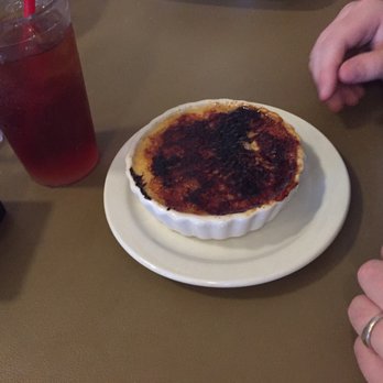 Pyrenees Cafe - Burned crème brûlée. Tasted of burned marshmallow (which is usually nice but this time wasn't) and a flavorful custard. - Basque Near Me - Bakersfield, California Pyrenees Cafe - Burned crème brûlée. Tasted of burned marshmallow (which is usually nice but this time wasn't) and a flavorful custard. - Basque Near Me - Bakersfield, California