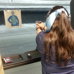Florida Firearms Training - Female student during Private Instruction Session