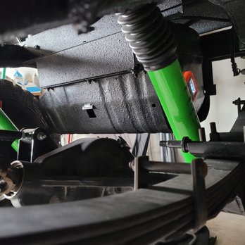 OCD Customs - That's the angle the shocks left their shop at...... WOW - Auto Repair Near Me - Conroe, Texas