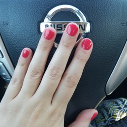 Right after getting my nails done!