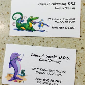 Laura A. Suzuki, DDS - Their business cards! - General Dentistry Near Me - Honolulu, Hawaii Laura A. Suzuki, DDS - Their business cards! - General Dentistry Near Me - Honolulu, Hawaii