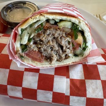 Tarbosh Mediterranean Restaurant - Sandwich Beef Kabab - Mediterranean Near Me - El Cajon, California