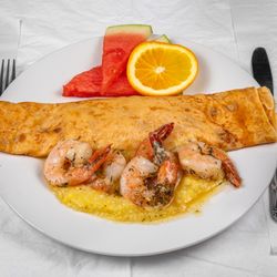 Crepes Palace - Shrimp & Grits Crepe