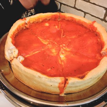 Chicago Style Pizza - Deep dish with pepperoni - Pizza Near Me - Hamilton, Ontario