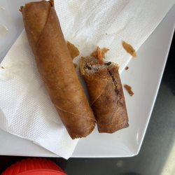 Kien Giang - Over cooked Vietnamese egg rolls.