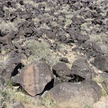 Petroglyph National Monument - More recent etchings - Landmarks & Historical Buildings Near Me - Albuquerque, New Mexico