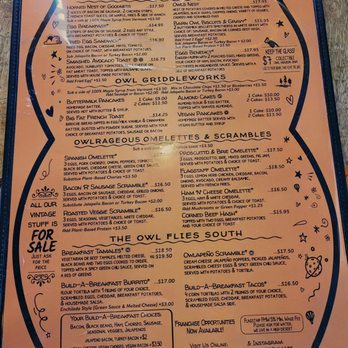 The Toasted Owl Cafe - Menu (June 2025) - Breakfast & Brunch Near Me - Flagstaff, Arizona The Toasted Owl Cafe - Menu (June 2025) - Breakfast & Brunch Near Me - Flagstaff, Arizona