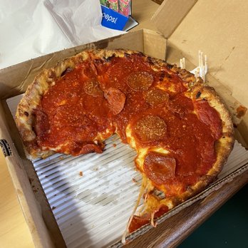 Primo's Pizza - A "small" deep dish pepperoni. - Pizza Near Me - Energy, Illinois