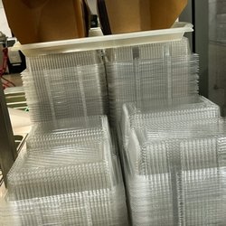 GreenDay Salad - Stacks of plastic packaging right next to paper packaging. Please get rid of the plastic!