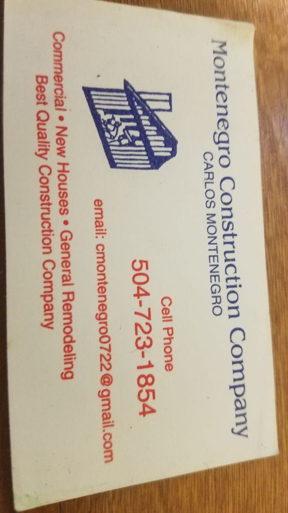 Slide of Montenegro Construction