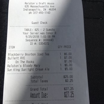 Ralston's Drafthouse - Don't order on the rocks, you get charged $1 for ice - Gastropubs Near Me - Indianapolis, Indiana Ralston's Drafthouse - Don't order on the rocks, you get charged $1 for ice - Gastropubs Near Me - Indianapolis, Indiana