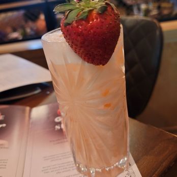 Yardbird - Cocktail drink called "Gimme Some Sugar" - May 2025. Wheatley Vodka, Aperol, Strawberry Lemon Juice, Vanilla Ice Cream. - New American Near Me - Washington, DC, District of Columbia
