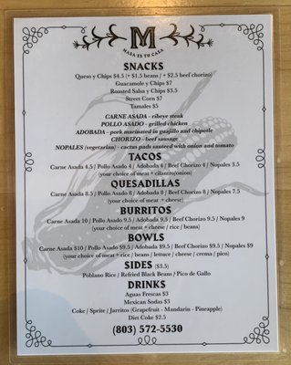 Menu photo 3 Masa Camden, SC Menu photo 3 Masa Camden, SC