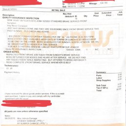 These are my receipts from all 4 appts. I did cross out personal information