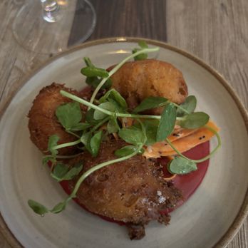 Wren - Kimchi fritters - New American Near Me - Suttons Bay, Michigan
