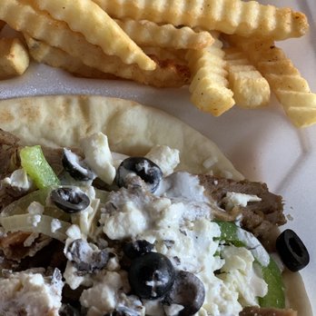 Gyros Vs. Phillys - Gyro Gyros Supreme Sandwich - Mediterranean Near Me - Oklahoma City, Oklahoma