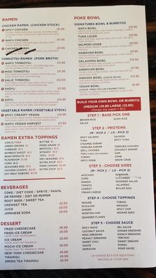 Menu photo 7 Wafu Owasso, OK