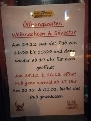 Menu photo 2 Piper's Corner-Celtic Irish Pub Koblenz, RP