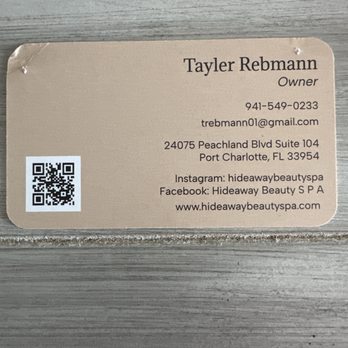 Hideaway Beauty S P A - Business Card - Day Spas Near Me - Sarasota, Florida Hideaway Beauty S P A - Business Card - Day Spas Near Me - Sarasota, Florida