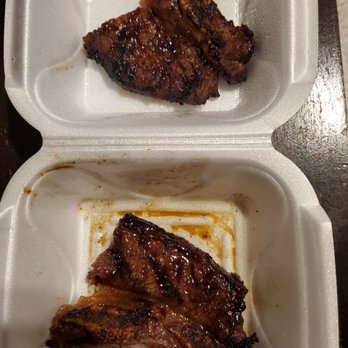 Pho Royal - The Extra Korean BBQ Shirt Rib for $8.00. 1 piece that's cut in half to look like 2 pieces. What a joke. - Vietnamese Near Me - Crystal Lake, Illinois