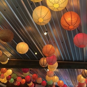Krista's - Ceiling in room we sat in.  Fun and colorful - New American Near Me - Cornish, Maine