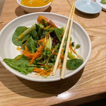 Restaurant Tatsuki - Green salad with ginger dressing. Impeccable detailed and refreshing!! - Sushi Bars Near Me - Woodland Hills, California Restaurant Tatsuki - Green salad with ginger dressing. Impeccable detailed and refreshing!! - Sushi Bars Near Me - Woodland Hills, California