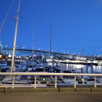 Beach Ave Bar And Grill - a marina at night - Seafood Near Me - Vancouver, British Columbia Beach Ave Bar And Grill - a marina at night - Seafood Near Me - Vancouver, British Columbia