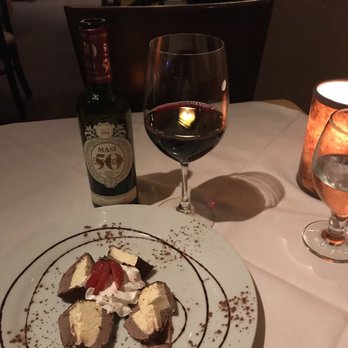 Grano Ristorante - Dessert-Tartuffo with wine - Italian Near Me - Mississauga, Ontario Grano Ristorante - Dessert-Tartuffo with wine - Italian Near Me - Mississauga, Ontario