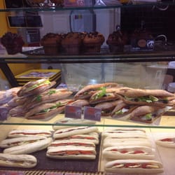 Columbus Café & Co - Vitrine des sandwichs