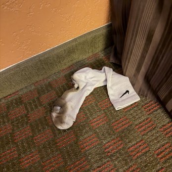 Antioch Hotel & Suites - The disgusting sock my young child found under the bed. - Hotels Near Me - Antioch, Illinois Antioch Hotel & Suites - The disgusting sock my young child found under the bed. - Hotels Near Me - Antioch, Illinois