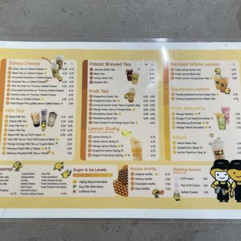 Happy Lemon - The menu - Coffee & Tea Near Me - Fresno, California Happy Lemon - The menu - Coffee & Tea Near Me - Fresno, California