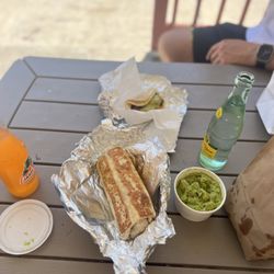 Asado's Taqueria - Crispy supreme steak burritos , steak tacos, and Guacamole and chips