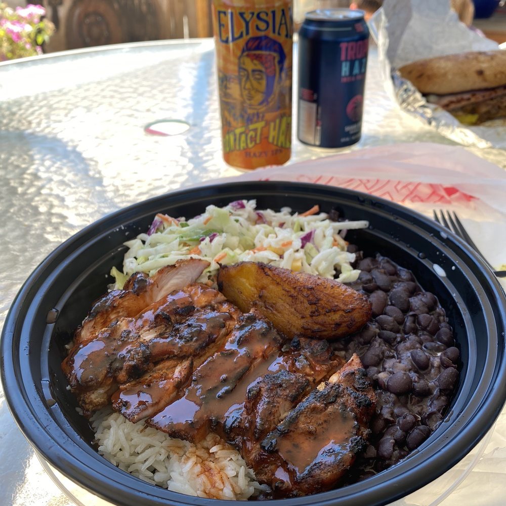 Bongos - Jerk Chicken plate - Cuban Near Me - Seattle, Washington Bongos - Jerk Chicken plate - Cuban Near Me - Seattle, Washington