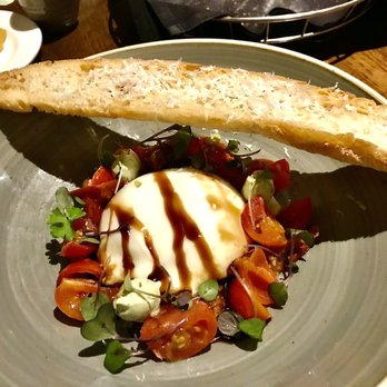 Antlers Lodge - Burrata and Cherry Tomato Salad - American Near Me - San Antonio, Texas Antlers Lodge - Burrata and Cherry Tomato Salad - American Near Me - San Antonio, Texas