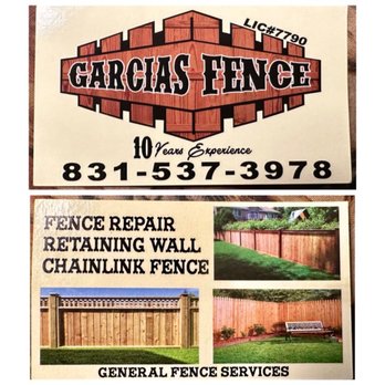 Garcias Fence - Business card - Fences & Gates Near Me Garcias Fence - Business card - Fences & Gates Near Me