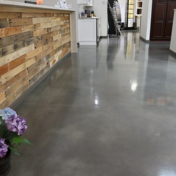 Concrete By Design - Natural gray concrete staining and seal project. - Masonry/Concrete Near Me - Sharpsburg, Georgia