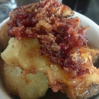 Oar & Oak - Potatoes with bacon jam - New American Near Me - Stratford, Connecticut Oar & Oak - Potatoes with bacon jam - New American Near Me - Stratford, Connecticut