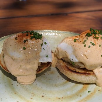 The Little Darlin' - crabcake bennie - American Near Me - Austin, Texas The Little Darlin' - crabcake bennie - American Near Me - Austin, Texas