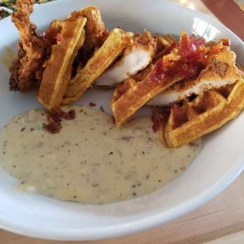 Cane Rosso - Fried Chicken and Waffles!!! Waffles are made with Captn Crunch Cereal. - Pizza Near Me - Fort Worth, Texas