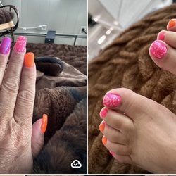 QT Nails & Spa - My before nails I hated from another salon