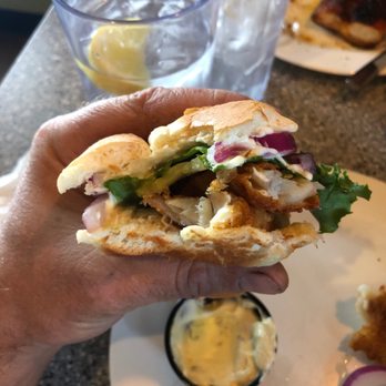 Hoppers Pike Street Grill - Fish sandwich - American Near Me - Goshen, Indiana Hoppers Pike Street Grill - Fish sandwich - American Near Me - Goshen, Indiana