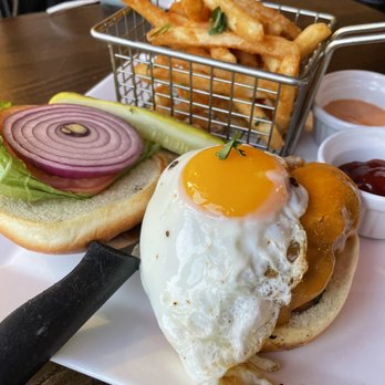 Kubo - Longganisa Burger with Fries - Filipino Near Me - Chicago, Illinois Kubo - Longganisa Burger with Fries - Filipino Near Me - Chicago, Illinois