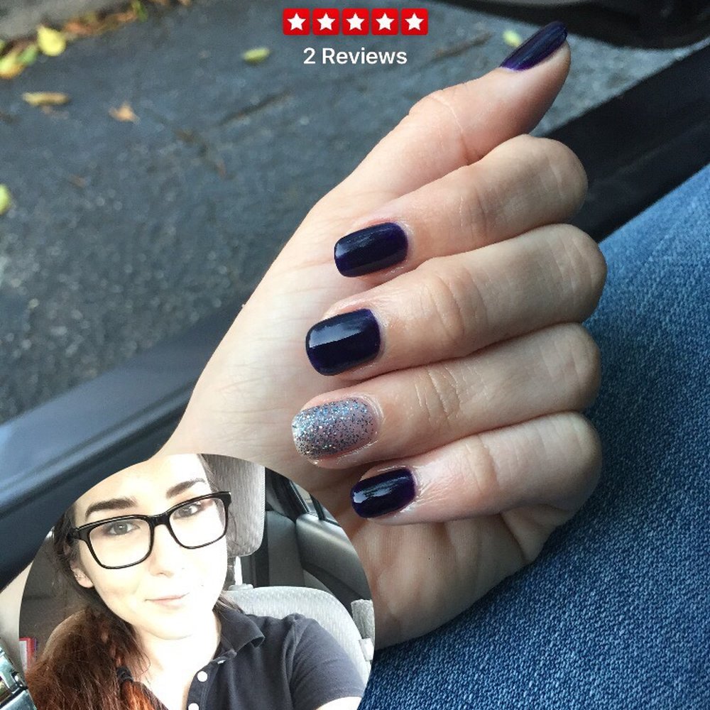 Mylan Nail Studio - Black Diamond glitter polish with Fresh Eggplant on the rest of my nails! Milan never disappoints! - Nail Salons Near Me - Boca Raton, Florida Mylan Nail Studio - Black Diamond glitter polish with Fresh Eggplant on the rest of my nails! Milan never disappoints! - Nail Salons Near Me - Boca Raton, Florida