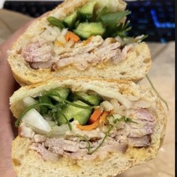 Pork belly banh mi Pork belly banh mi