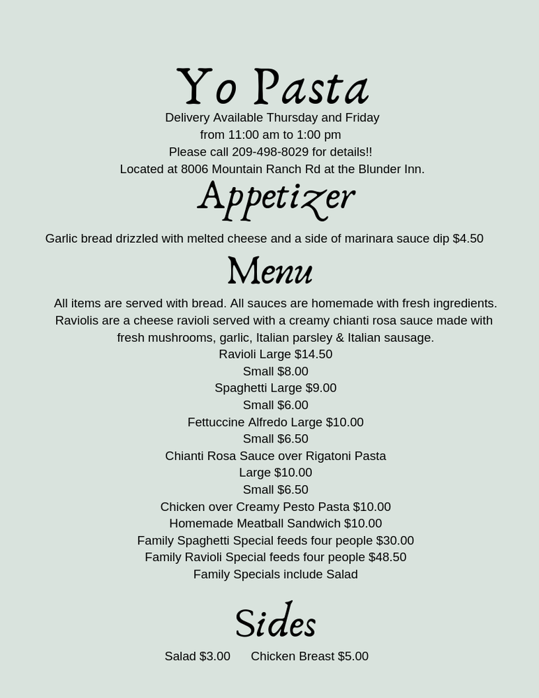Yo Pasta Logo
