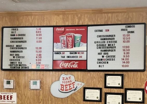 Menu photo 1 Sheila C's Burger Barn Auburn, AL