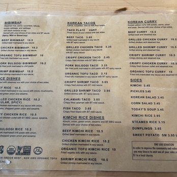 Blossom Tree - Menu - Korean Near Me - Atlanta, Georgia
