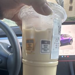 it says small for ice coffee, i ordered a medium like it says on the receipt