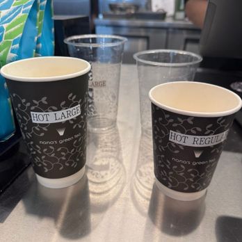 Nana's Green Tea - Cup sizes - Cafes Near Me - Pasadena, California