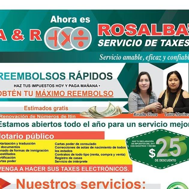 A&R SERVICIO DE TAXES Updated April 2024 3173 Kirby Whitten Rd